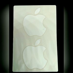 4 Apple stickers